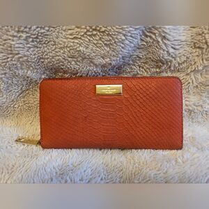 Kate Spade Large Zip-Around Continental Wallet - Coral Red